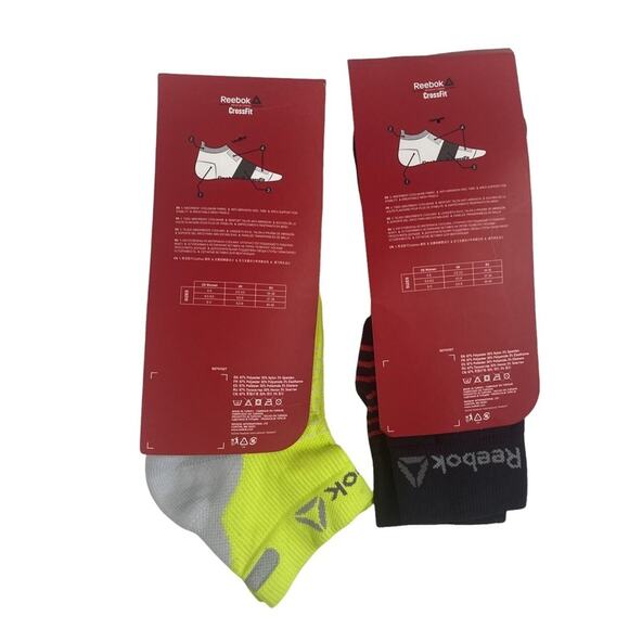 Reebok Women's Crossfit Training Inside Thin Socks Set of 2 - Picture 2 of 5